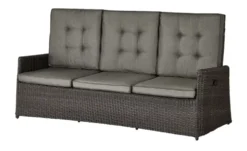 a casa mia Garten-Sofa, 3-Sitzer Padua