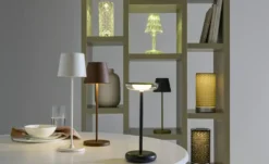 Akku LED-Tischleuchte schwarz