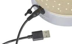 Akku LED-Tischleuchte taupe
