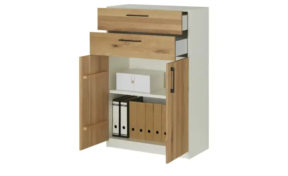Aktenschrank mit Massivholzfront SOLIDLine