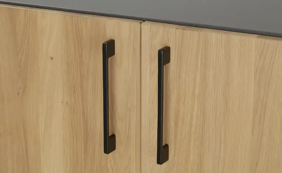 Aktenschrank mit Massivholzfront SOLIDLine