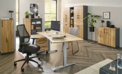 Aktenschrank mit Massivholzfront SOLIDLine