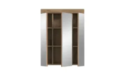 Badezimmerspiegelschrank WALDSEE, Breite 60cm, 3 Spiegeltüren, 9 Fächer, 6 Einlegeböden, in verschiedenen Farben erhältlich, Badmöbel, Spiegel, Badschrank, Bad Waldsee