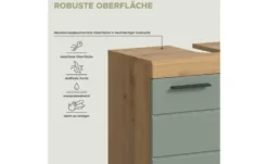 Badmöbel-Set SCHLOONSEE, 4 teilig, bestehend aus: Hochschrank, Waschbeckenunterschrank, Badspiegel, Hochschrank breit Schloonsee