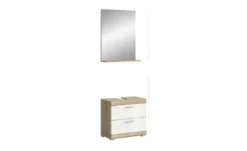 Badmöbel-Set SCHLOONSEE, 4 teilig, bestehend aus: Hochschrank schmal, WBU, Spiegelschrank, Hochschrank breit Schloonsee