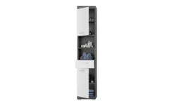 Badmöbel-Set SCHLOONSEE, 3 teilig, bestehend aus: Hochschrank, Waschbeckenunterschrank, Spiegelschrank Schloonsee