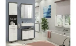 Badmöbel-Set SCHLOONSEE, 3 teilig, bestehend aus: Hochschrank, Waschbeckenunterschrank, Spiegelschrank Schloonsee