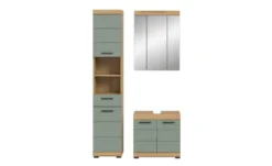 Badmöbel-Set SCHLOONSEE, 3 teilig, bestehend aus: Hochschrank, Waschbeckenunterschrank, Spiegelschrank Schloonsee