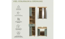 Badmöbel-Set SCHLOONSEE, 3 teilig, bestehend aus: Hochschrank, Waschbeckenunterschrank, Spiegelschrank Schloonsee