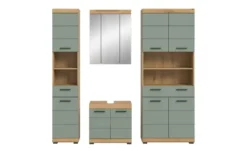 Badmöbel-Set SCHLOONSEE, 4 teilig, bestehend aus: Hochschrank schmal, WBU, Spiegelschrank, Hochschrank breit Schloonsee