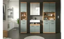 Badmöbel-Set SCHLOONSEE, 4 teilig, bestehend aus: Hochschrank schmal, WBU, Spiegelschrank, Hochschrank breit Schloonsee