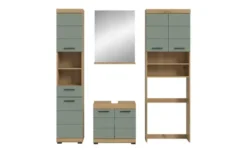 Badmöbel-Set SCHLOONSEE, 4 teilig, bestehend aus: Hochschrank, WBU, Badspiegel, Waschmaschinenumbauschrank Schloonsee