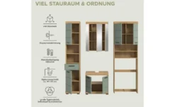 Badmöbel-Set SCHLOONSEE, 4 teilig, bestehend aus: Hochschrank, WBU, Spiegelschrank, Waschmaschinenumbauschrank Schloonsee