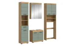 Badmöbel-Set SCHLOONSEE, 4 teilig, bestehend aus: Hochschrank, WBU, Spiegelschrank, Waschmaschinenumbauschrank Schloonsee