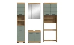 Badmöbel-Set SCHLOONSEE, 4 teilig, bestehend aus: Hochschrank, WBU, Spiegelschrank, Waschmaschinenumbauschrank Schloonsee