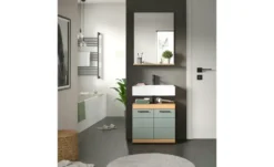 Badmöbel-Set SCHLOONSEE, 5 teilig, inklusive LED Beleuchtung, bestehend aus: Hochschrank, WBU, Spiegelschrank, Unterschrank, Hängeschrank Schloonsee