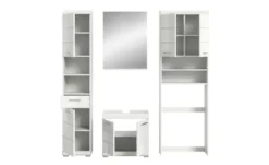 Badmöbel-Set SCHLOONSEE, 4 teilig, bestehend aus: Hochschrank, WBU, Badspiegel, Waschmaschinenumbauschrank Schloonsee