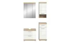 Badmöbel-Set SCHLOONSEE, 4 teilig, bestehend aus: Waschbeckenunterschrank, Spiegelschrank, Unterschrank, Hängeschrank Schloonsee