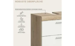 Badmöbel-Set SCHLOONSEE, 4 teilig, bestehend aus: Waschbeckenunterschrank, Spiegelschrank, Unterschrank, Hängeschrank Schloonsee