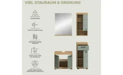 Badmöbel-Set SCHLOONSEE, 4 teilig, bestehend aus: Waschbeckenunterschrank, Spiegel, Unterschrank, Hängeschrank Schloonsee