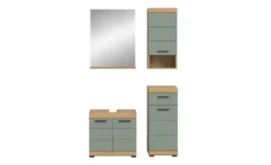 Badmöbel-Set SCHLOONSEE, 4 teilig, bestehend aus: Waschbeckenunterschrank, Spiegel, Unterschrank, Hängeschrank Schloonsee