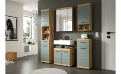 Badmöbel-Set SCHLOONSEE, 4 teilig, bestehend aus: Waschbeckenunterschrank, Spiegelschrank, Unterschrank, Hängeschrank Schloonsee