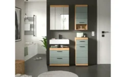 Badmöbel-Set SCHLOONSEE, 4 teilig, bestehend aus: Waschbeckenunterschrank, Spiegelschrank, Unterschrank, Hängeschrank Schloonsee