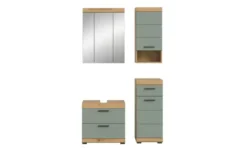 Badmöbel-Set SCHLOONSEE, 4 teilig, bestehend aus: Waschbeckenunterschrank, Spiegelschrank, Unterschrank, Hängeschrank Schloonsee