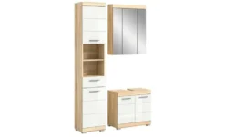 Badmöbel-Set SCHLOONSEE, 3 teilig, bestehend aus: Hochschrank, Waschbeckenunterschrank, Spiegelschrank Schloonsee