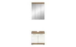 Badmöbel-Set WALDSEE, 2 tlg., bestehend aus: Waschbeckenunterschrank, Spiegelschrank, in verschiedenen Farben erhältlich, Badmöbel, Kombination, Badezimmer Waldsee