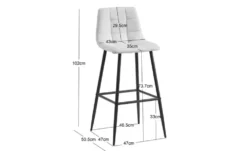 Barhocker 2er-Set Tabbjorn