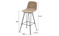 Barhocker 2er-Set Tabpenang
