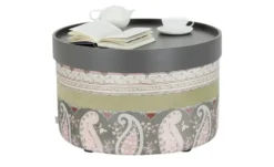 bassetti by SCHRÖNO Pouf aus Velours Tino