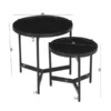 Beistelltisch 2er Set Black Smooth