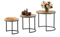 Beistelltisch 3er-Set Round