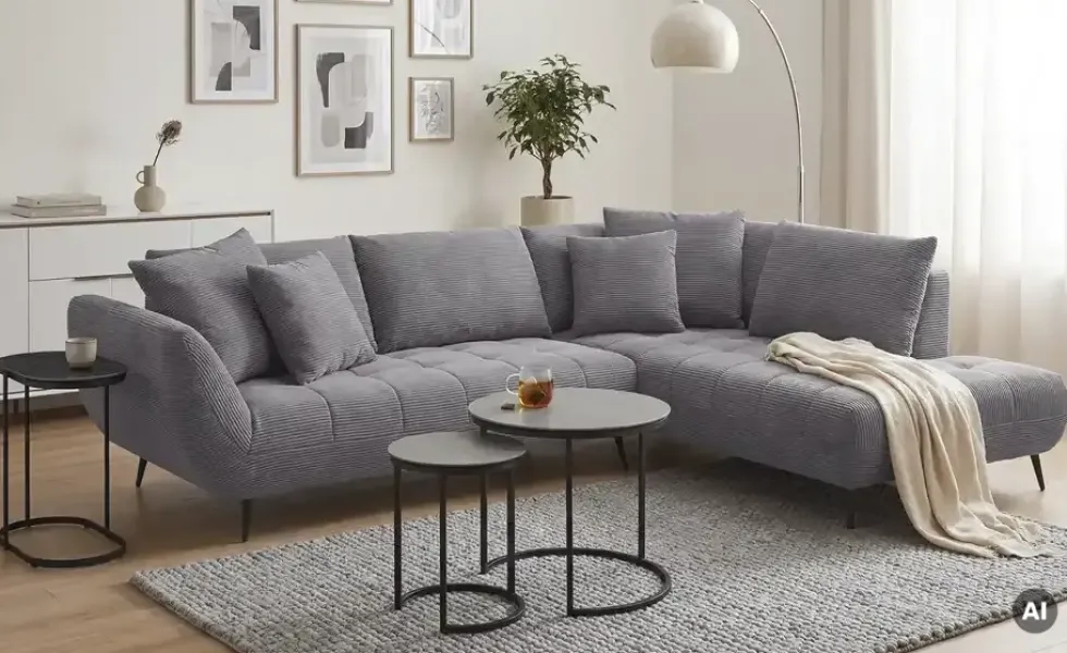 bobb Ecksofa mit Sitztiefenverstellung Carly Novaspring