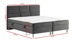 Boxbett mit Bettkasten Adria