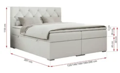 Boxbett mit Bettkasten Alda