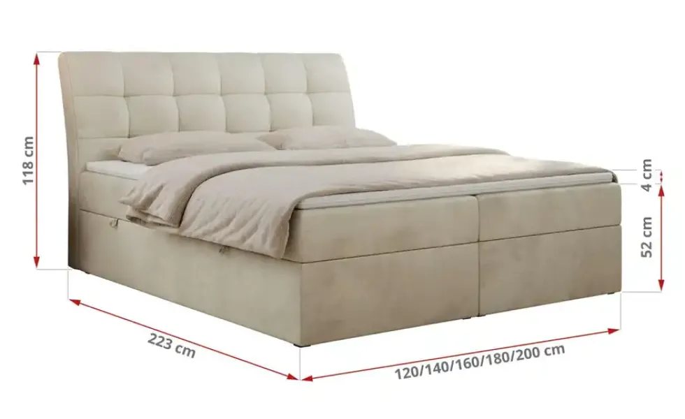 Boxbett mit Bettkasten Diegos