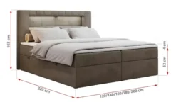 Boxbett mit Bettkasten Gold 5