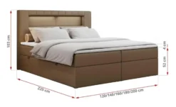 Boxbett mit Bettkasten Gold 5