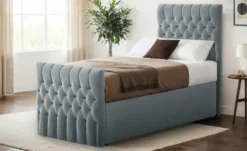 Boxbett mit Bettkasten und Fußteil Belek King