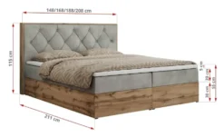 Boxbett mit Bettkasten Veneto