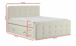 Boxspringbett mit Bettkasten Neapel