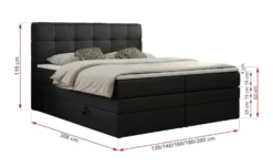 Boxspringbett mit Bettkasten Luka King