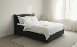 Boxspringbett 120x200 in anthrazit Lunor