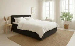 Boxspringbett 120x200 in anthrazit Elin