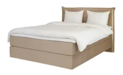 Boxspringbett 140x200 in beige Lunor