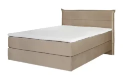 Boxspringbett 140x200 in beige Lunor