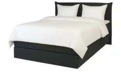 Boxspringbett 140x200 in dunkelgrau Lunor